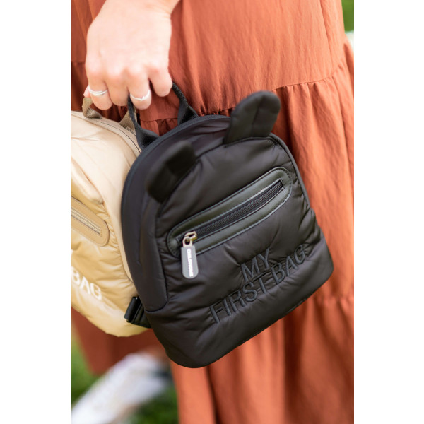 Фото - Рюкзак дитячий Childhome My first bag Puffered Black (CWKIDBPBL)
