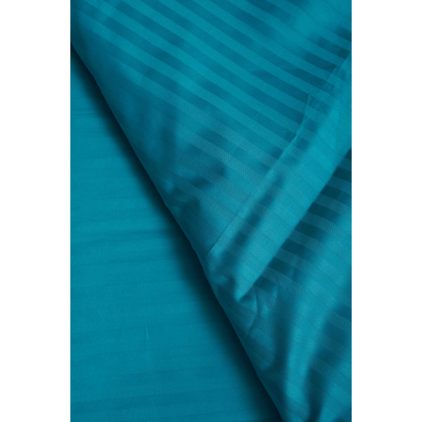 Фото - Комплект постільної білизни Moon&Star 143х210 см нав. 2х50х70 Turkish Blue Satin Stripe (MS-820000646)