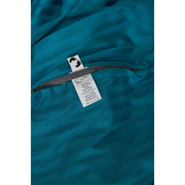 Фото - Комплект постільної білизни дитячий Moon&Star 110х140 нав. 2х50х70 Turkish Blue Satin Stripe (MS-830000191)