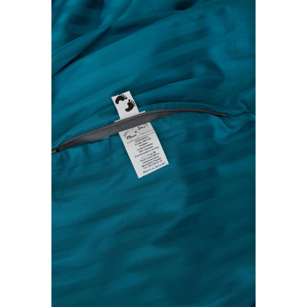 Фото - Комплект постільної білизни Moon&Star 175х210 см нав. 2х40х60 Turkish Blue Satin Stripe (MS-820000635)