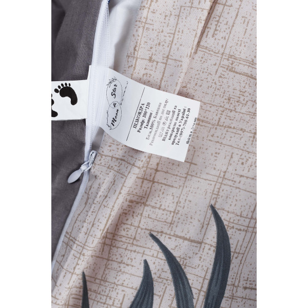 Фото - Комплект постільної білизни Moon&Star 200х220 см нав. 2х50х70 Flowers Gray Бязь Gold Люкс (MS-820001021)