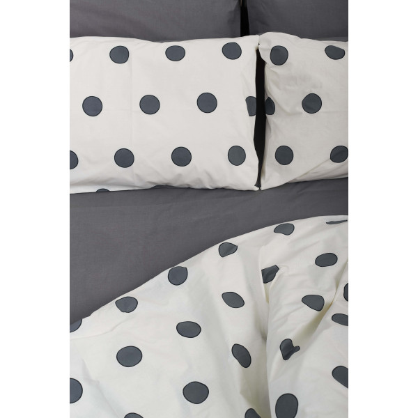 Фото - Комплект постільної білизни Moon&Star 143х210х2 нав. 4х70х70 Riccarda Gray Ranforce Elite (MS-820000169)