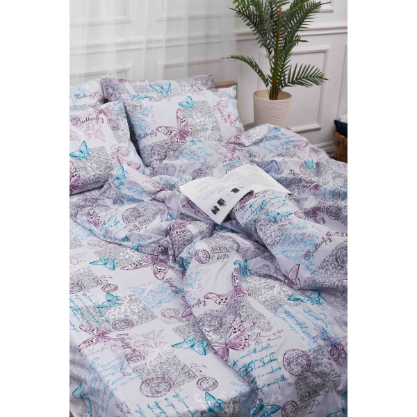 Фото - Комплект постільної білизни Moon&Star 160х220х2 нав. 2х40х60 Butterfly Бязь Gold Люкс (MS-820000900)