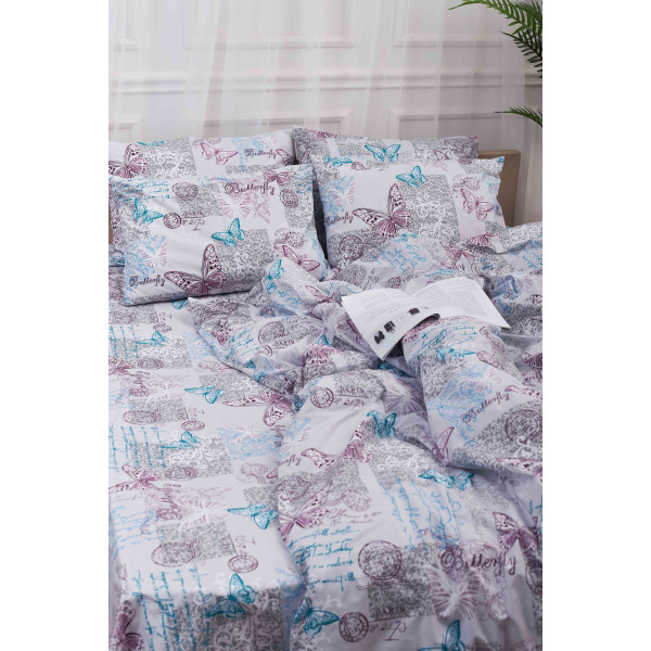 Фото - Комплект постільної білизни Moon&Star 160х220х2 нав. 2х40х60 Butterfly Бязь Gold Люкс (MS-820000900)