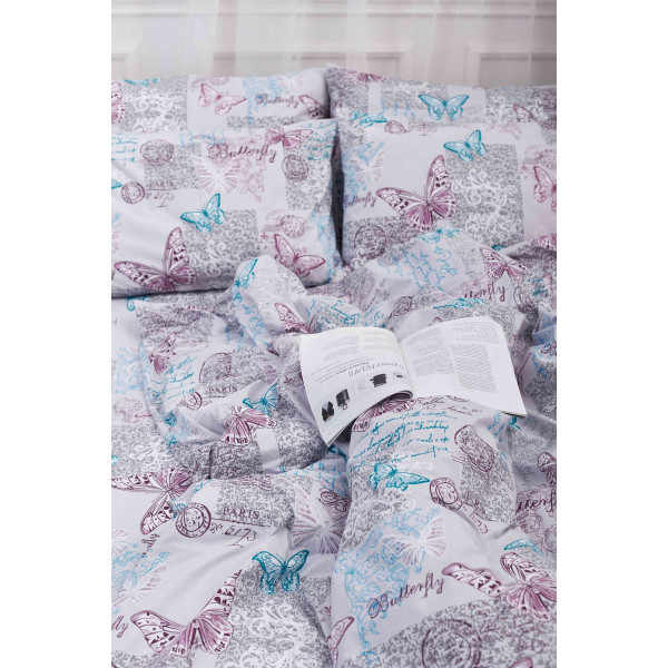 Фото - Комплект постільної білизни Moon&Star 160х220х2 нав. 2х40х60 Butterfly Бязь Gold Люкс (MS-820000900)