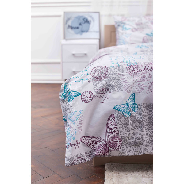 Фото - Комплект постільної білизни Moon&Star 160х220х2 нав. 2х40х60 Butterfly Бязь Gold Люкс (MS-820000900)