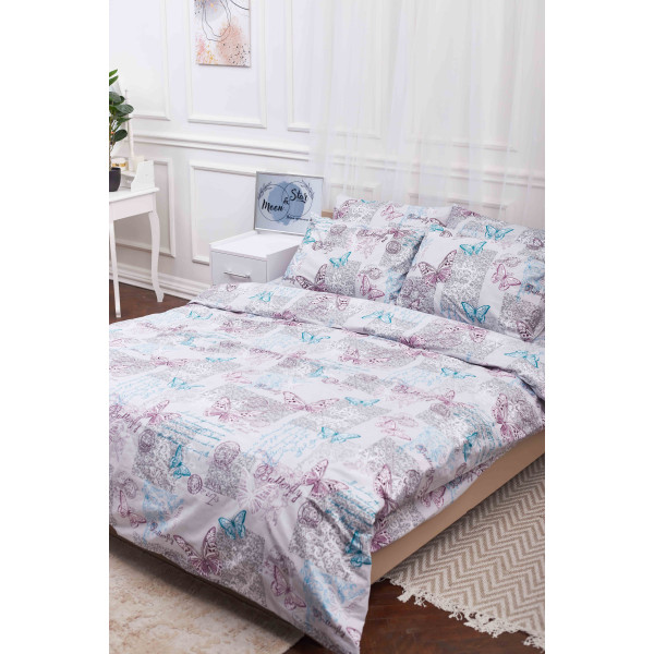 Фото - Комплект постільної білизни Moon&Star 160х220х2 нав. 2х40х60 Butterfly Бязь Gold Люкс (MS-820000900)