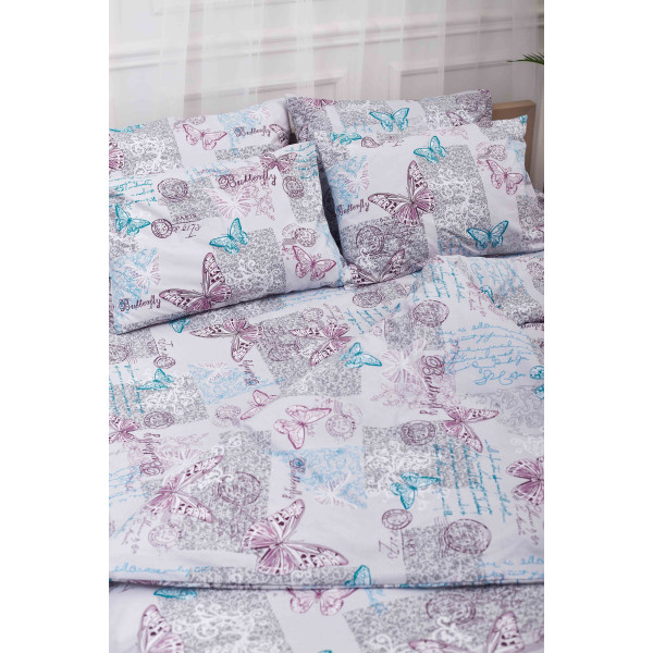 Фото - Комплект постільної білизни Moon&Star 160х220х2 нав. 2х40х60 Butterfly Бязь Gold Люкс (MS-820000900)