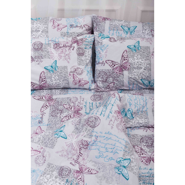 Фото - Комплект постільної білизни Moon&Star 160х220х2 нав. 2х40х60 Butterfly Бязь Gold Люкс (MS-820000900)