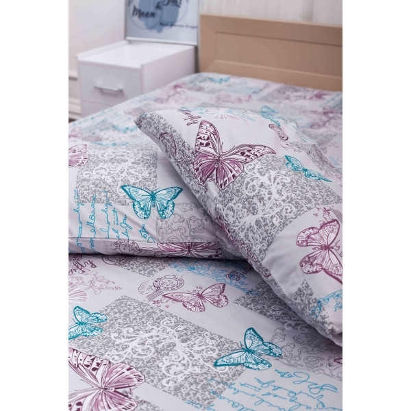 Фото - Комплект постільної білизни Moon&Star 160х220х2 нав. 2х40х60 Butterfly Бязь Gold Люкс (MS-820000900)