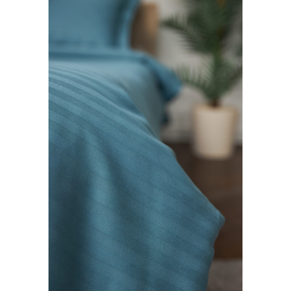 Фото - Комплект постільної білизни Moon&Star 200х220 см нав. 2х70х70 Stripe Green Satin Stripe (MS-820000592)