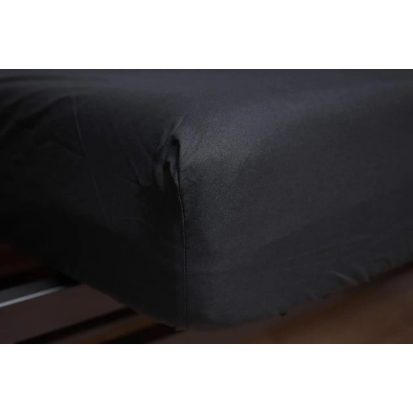 Фото - Простирадло односпальне Moon&Star на гумці Black Бязь Gold Люкс 120х190х25 см (MS-850000027) Фото - Простирадло односпальне Moon&Star на гумці Black Бязь Gold Люкс 120х190х25 см (MS-850000027)