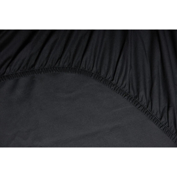 Фото - Простирадло односпальне Moon&Star на гумці Black Бязь Gold Люкс 120х200х25 см (MS-850000028)