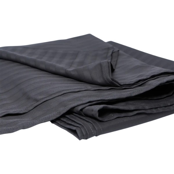 Фото - Простынь двуспальная Moon&Star Dark Serenity Satin Stripe Gold Люкс 180х220 см (MS-860000242)