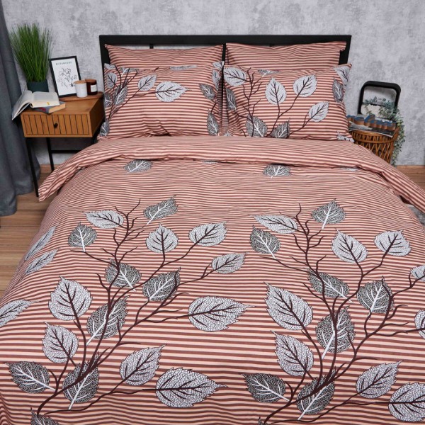 Фото - Комплект постільної білизни Moon&Star Бязь Gold Люкс Autumn Leaves 160х220х2 нав. 2х50х70 (MS-820005911)