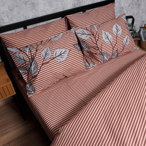 Фото - Комплект постільної білизни Moon&Star Бязь Gold Люкс Autumn Leaves 160х220х2 нав. 2х70х70 (MS-820005912)