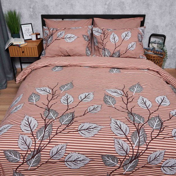 Фото - Комплект постільної білизни Moon&Star Бязь Gold Люкс Autumn Leaves 175х210 нав. 2х50х70 (MS-820005886)