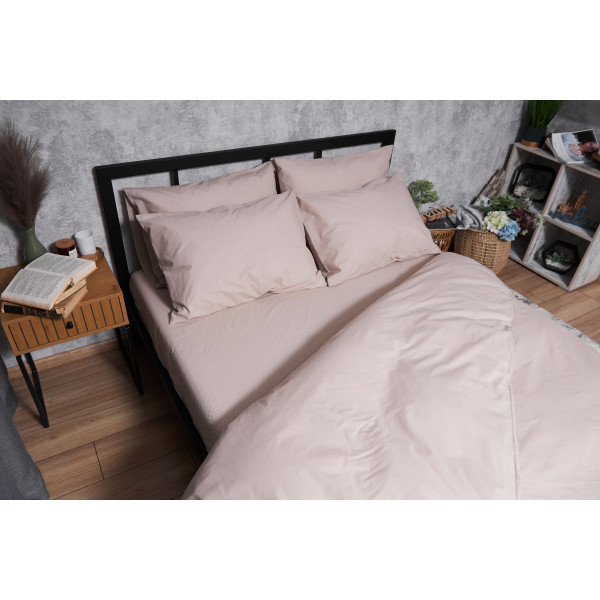 Фото - Комплект постільної білизни Moon&Star Бязь Gold Люкс Blanc 160х220 нав. 4х70х70 (MS-820004609)