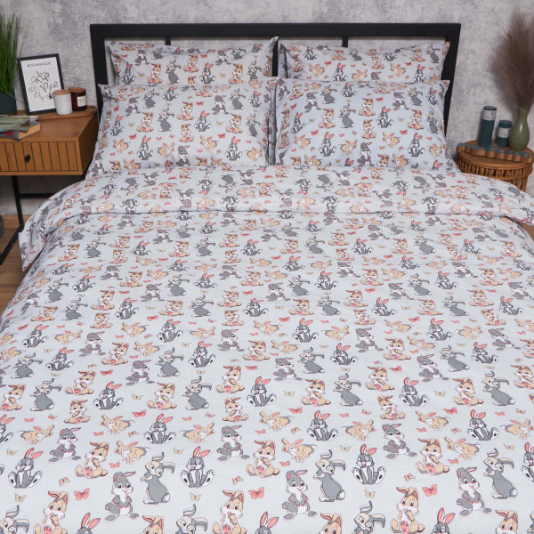 Фото - Комплект постільної білизни Moon&Star Бязь Gold Люкс Bunny Dreams King Size 220x240 (MS-820006055)