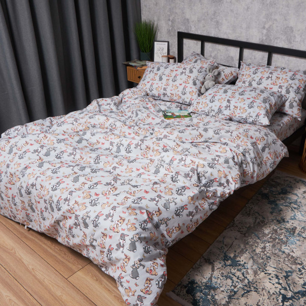 Фото - Комплект постільної білизни Moon&Star Бязь Gold Люкс Bunny Dreams 175х210 см нав. 50х70 2 шт. (MS-890000067)