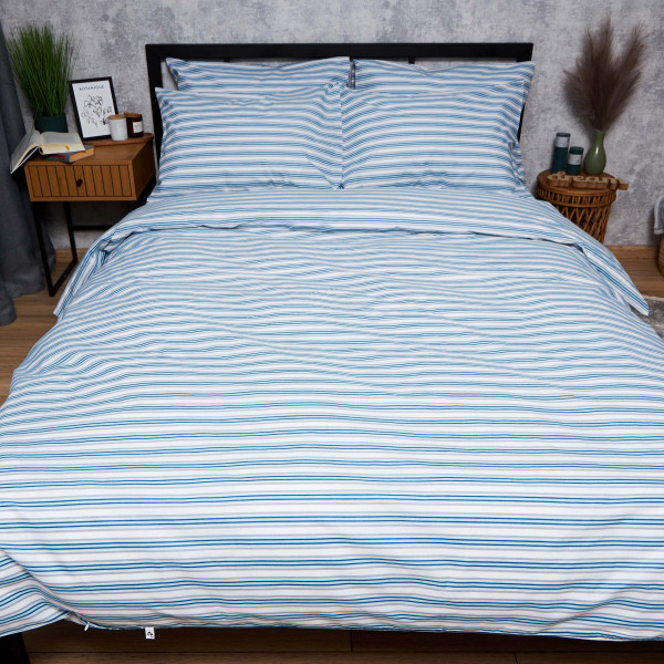 Фото - Комплект постільної білизни Moon&Star прост. 220х240 + 2 нав. 40х60 Бязь Gold Люкс Calm Waters (MS-880000093)