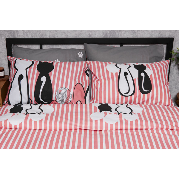 Фото - Комплект постільної білизни Moon&Star Бязь Gold Люкс Cat King Size 220x240 (MS-820003223)