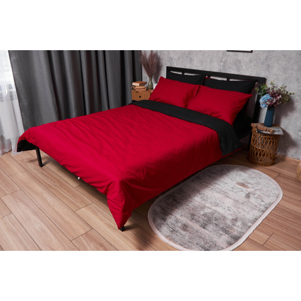 Фото - Комплект постільної білизни Moon&Star Бязь Gold Люкс Cherry Black King Size 220x240 (MS-820003150)