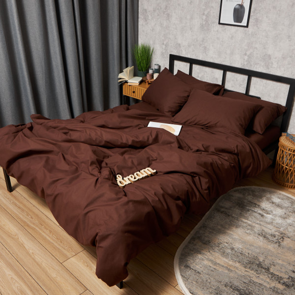 Фото - Комплект постельного белья Moon&Star Бязь Gold Люкс Chocolate Dream 143х210 см 70х70 2 шт. (MS-890000152)