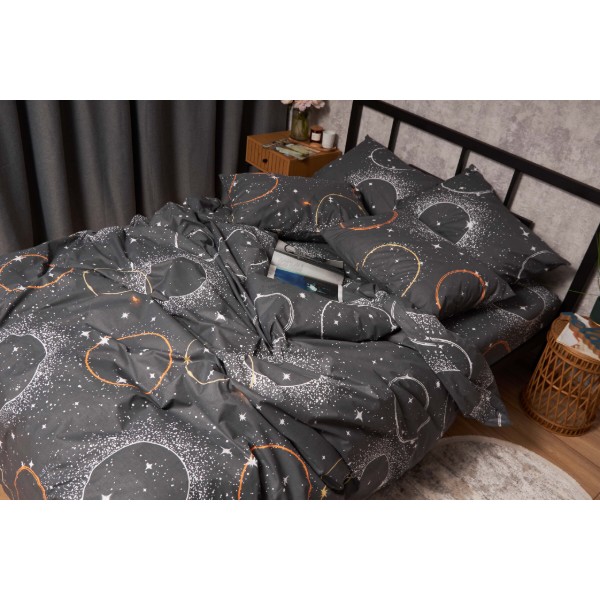 Фото - Комплект постільної білизни Moon&Star Бязь Gold Люкс Cosmic Glow King Size 220x240 (MS-820005637)