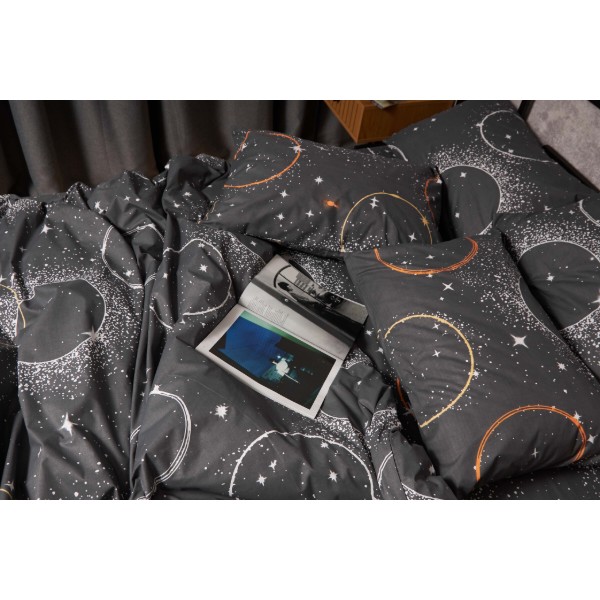 Фото - Комплект постільної білизни Moon&Star Бязь Gold Люкс Cosmic Glow King Size 220x240 (MS-820005637)