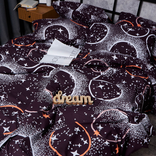 Фото - Комплект постільної білизни Moon&Star Бязь Gold Люкс Cosmic Vibes 200х220 см нав. 40х60 2 шт. (MS-880000162)