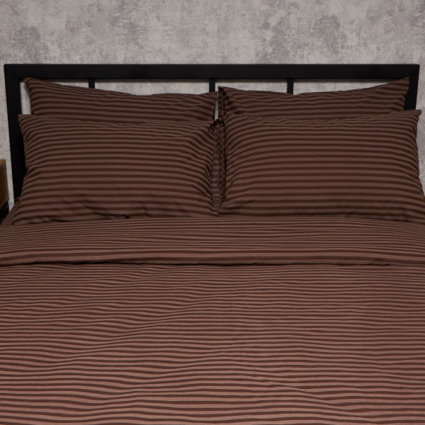 Фото - Комплект постільної білизни Moon&Star Бязь Gold Люкс Espresso Lines 160х220х2 нав. 4х70х70 (MS-820009204)