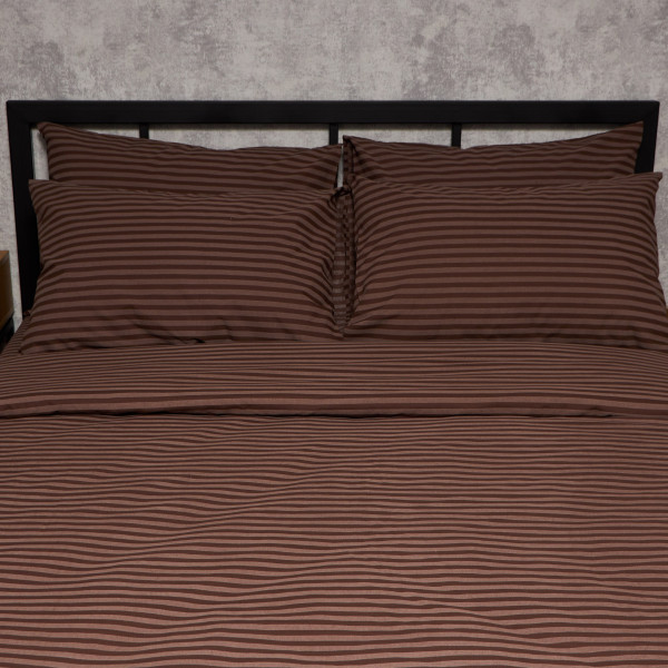Фото - Комплект постільної білизни Moon&Star Бязь Gold Люкс Espresso Lines 150х220 см нав. 70х70 2 шт. (MS-880000194)