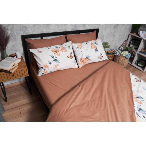 Фото - Комплект постільної білизни Moon&Star Бязь Gold Люкс «Flora» сімейний 160х220х2 нав. 4х70х70 (MS-820004969)