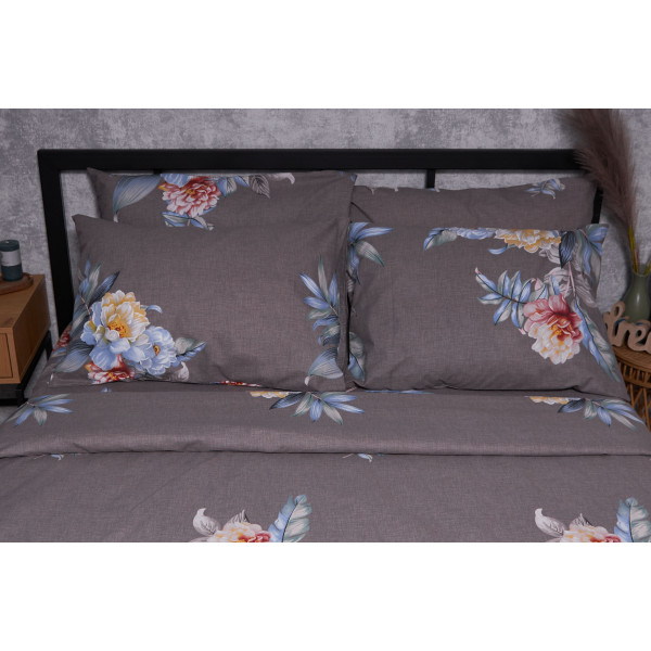 Фото - Комплект постільної білизни Moon&Star Бязь Gold Люкс «Flowers Wod» King Size 220x240 см нав. 4х50х70 (MS-820001496)