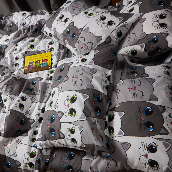 Фото - Комплект постільної білизни Moon&Star Бязь Gold Люкс Furry Friends 160х220 нав. 2х70х70 (MS-820009262)