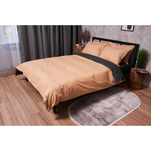 Фото - Комплект постільної білизни Moon&Star Бязь Gold Люкс «Gray Cream» 160х220х2 нав. 2х50х70 (MS-820003321)