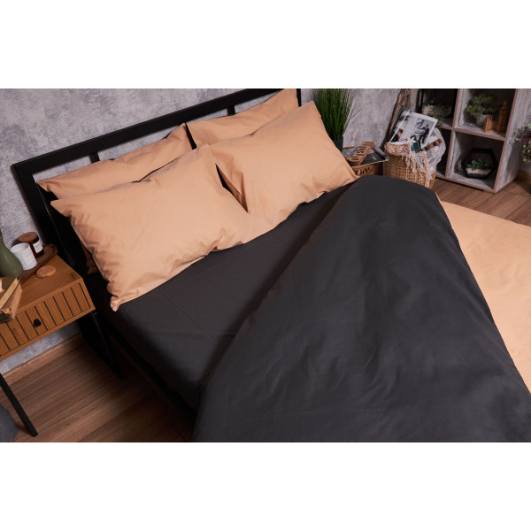 Фото - Комплект постільної білизни Moon&Star Бязь Gold Люкс Gray Cream King Size 220x240 (MS-820003292)