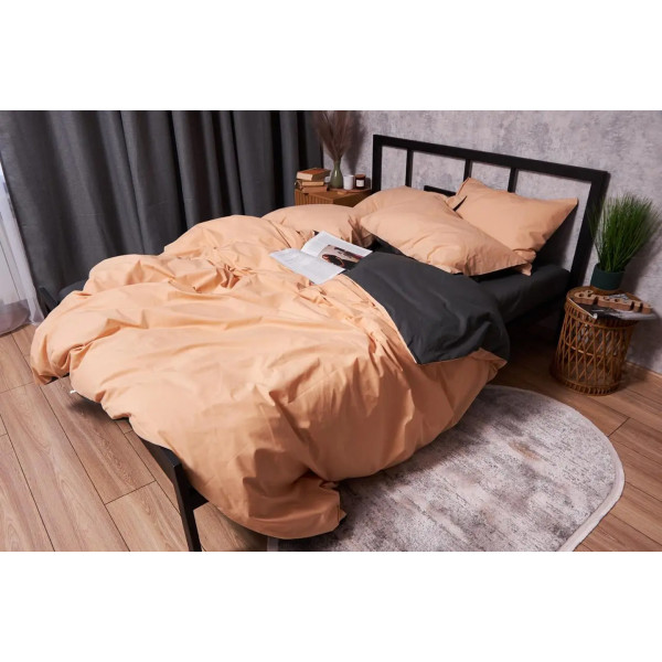 Фото - Підковдра двоспальна євро Moon&Star Бязь Gold Люкс Gray Cream King Size 220x240 см (MS-870000234)