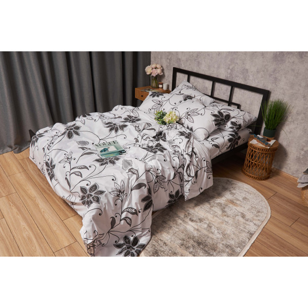 Фото - Комплект постільної білизни Moon&Star Бязь Gold Люкс «Gray Denim» 143х210х2 нав. 2х50х70 (MS-820005626)