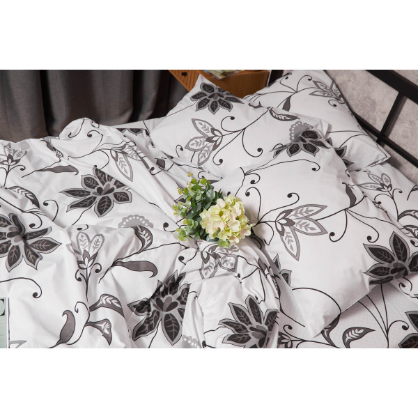 Фото - Комплект постільної білизни Moon&Star Бязь Gold Люкс Gray Denim 143х210 (MS-820005616)