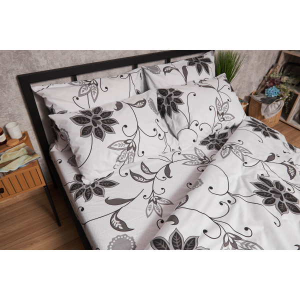 Фото - Комплект постільної білизни Moon&Star Бязь Gold Люкс Gray Denim 143х210 (MS-820005616)