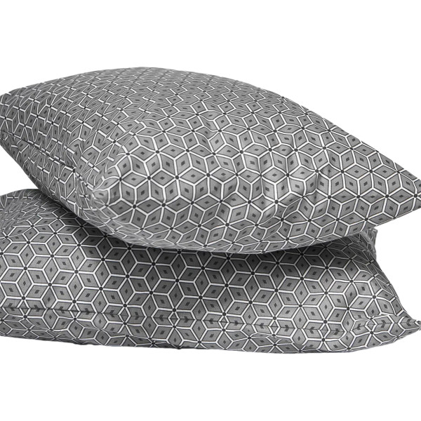 Фото - Наволочка Moon&Star Набір Бязь Gold Люкс Grey Labyrinth 60х60 2 шт. (MS-840001378)