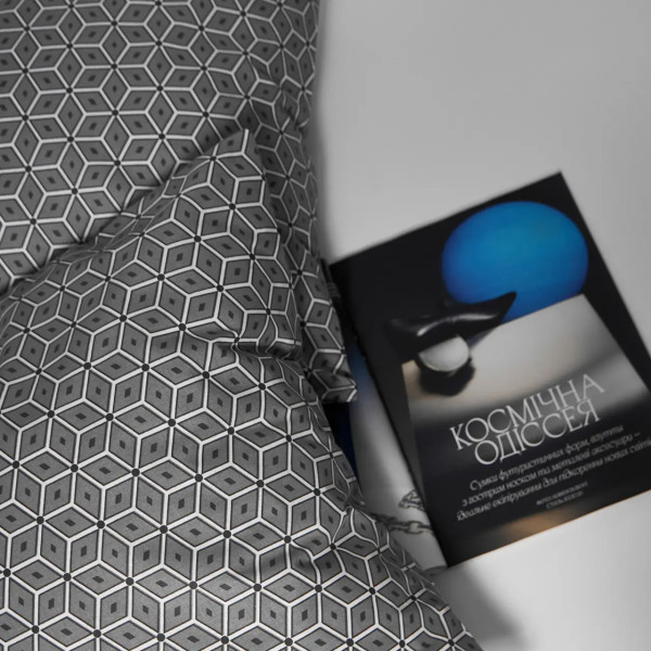 Фото - Наволочка Moon&Star Набір Бязь Gold Люкс Grey Labyrinth 50х70 2 шт. (MS-840001377)