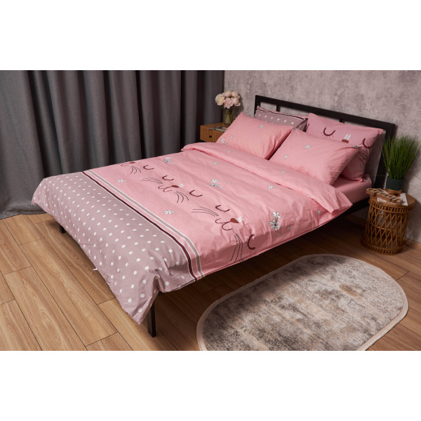 Фото - Комплект постільної білизни Moon&Star Бязь Gold Люкс Hares 200х220 см +нав. 2х70х70 (MS-820005332)