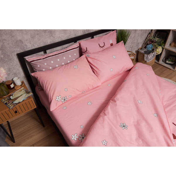 Фото - Комплект постільної білизни Moon&Star Бязь Gold Люкс Hares 200х220 см +нав. 2х70х70 (MS-820005332)