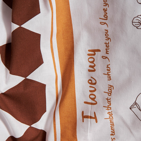 Фото - Комплект постільної білизни Moon&Star Бязь Gold Люкс Heart Patch 160х220х2 нав. 4х50х70 (MS-820009413)