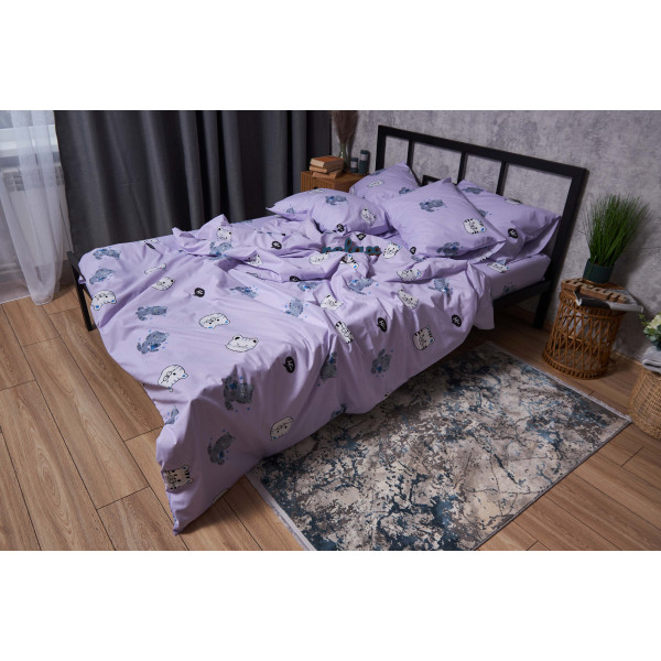 Фото - Комплект постільної білизни Moon&Star Бязь Gold Люкс «Hello Kitty» 160х220х2 нав. 2х70х70 (MS-820004057)