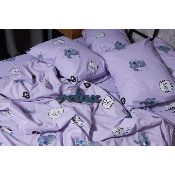 Фото - Комплект постільної білизни Moon&Star Бязь Gold Люкс «Hello Kitty» 160х220х2 нав. 2х70х70 (MS-820004057)