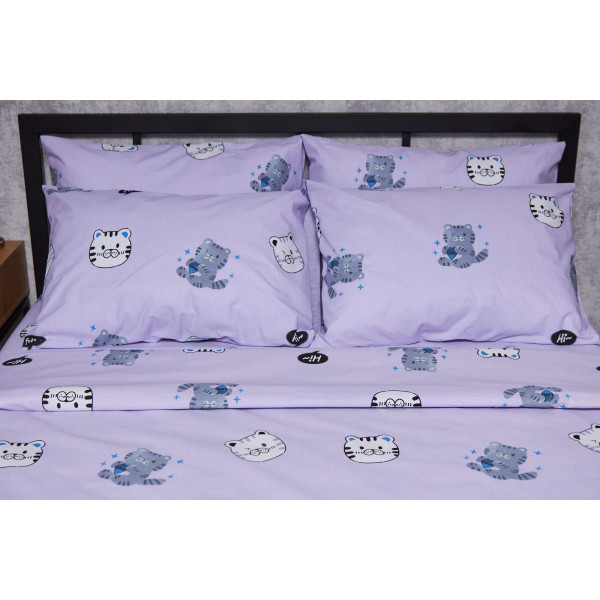 Фото - Комплект постільної білизни Moon&Star Бязь Gold Люкс «Hello Kitty» 160х220х2 нав. 2х70х70 (MS-820004057)